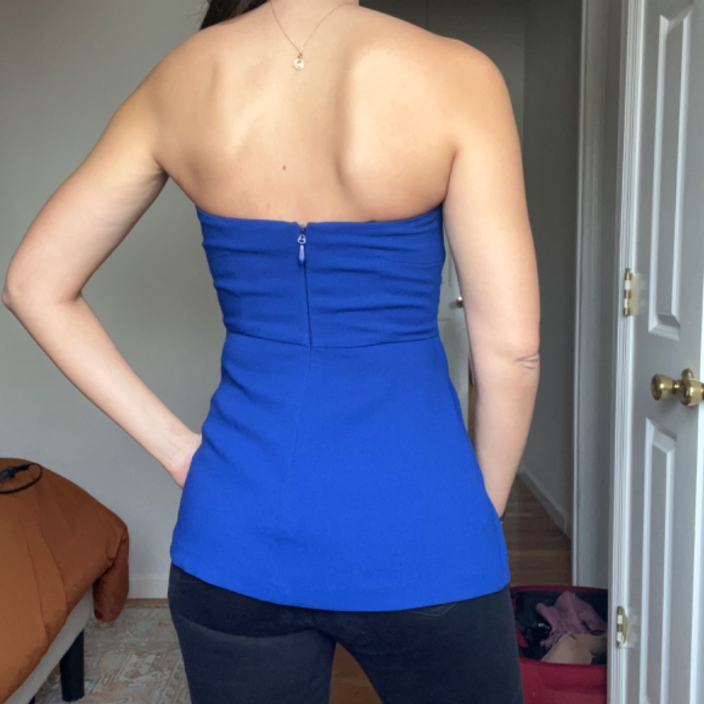 Bcbgeneration Electric Blue Strapless Bustier Siz… - image 3